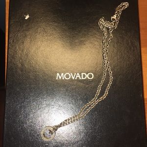 Movado Necklace Sterling Silver